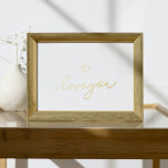 i Liebe Sie TEXT GOLD HERZ WALL Foliendrucke<br><div class="desc">i Liebe Sie TEXT GOLD HERZ WALL Foil Prints</div>