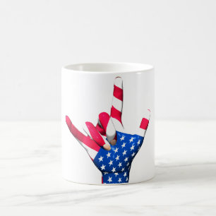 I Liebe Sie USA-Flaggen-Tasse Tasse