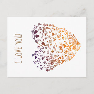 I Liebe Sie Valentine Postkarte