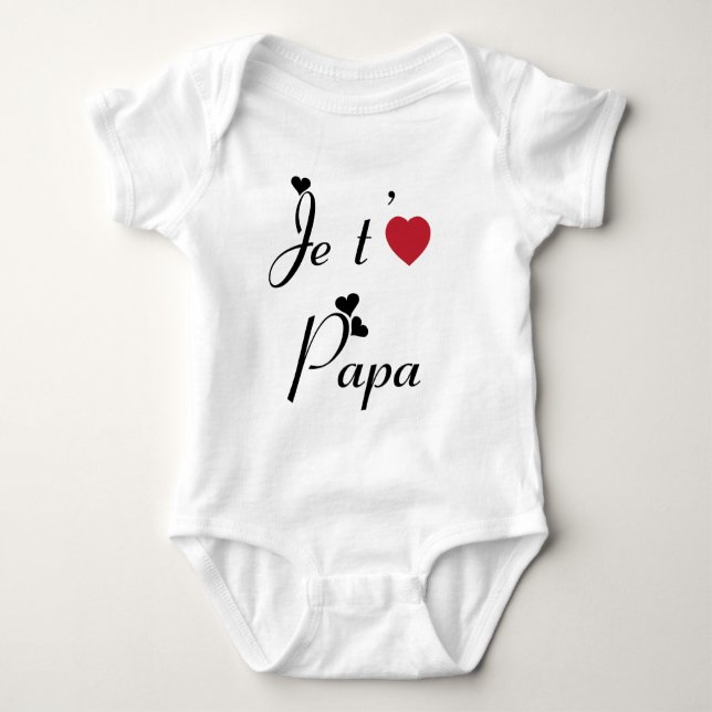 I Liebe Sie Vater Baby Strampler (Vorderseite)