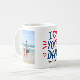 I Liebe Sie Vater Foto Collage Personalisiertes Ge Kaffeetasse