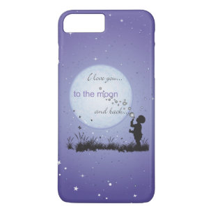 I Liebe Sie zu den Mond-und Case-Mate iPhone Hülle