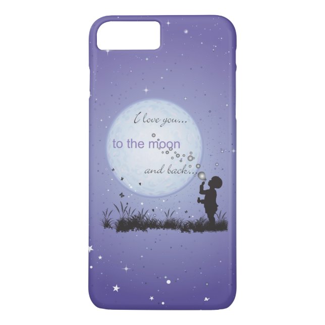 I Liebe Sie zu den Mond-und Case-Mate iPhone Hülle (Rückseite)