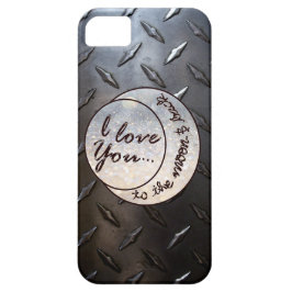 I Liebe Sie zum Mond u. zur Rückseite Case-Mate iPhone Hülle