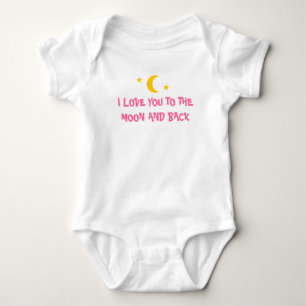I LIEBE SIE ZUM MOND UND HINTEREN ZUM BABY STRAMPLER