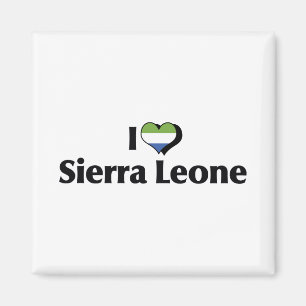I Liebe Sierra Leone Flag Magnet