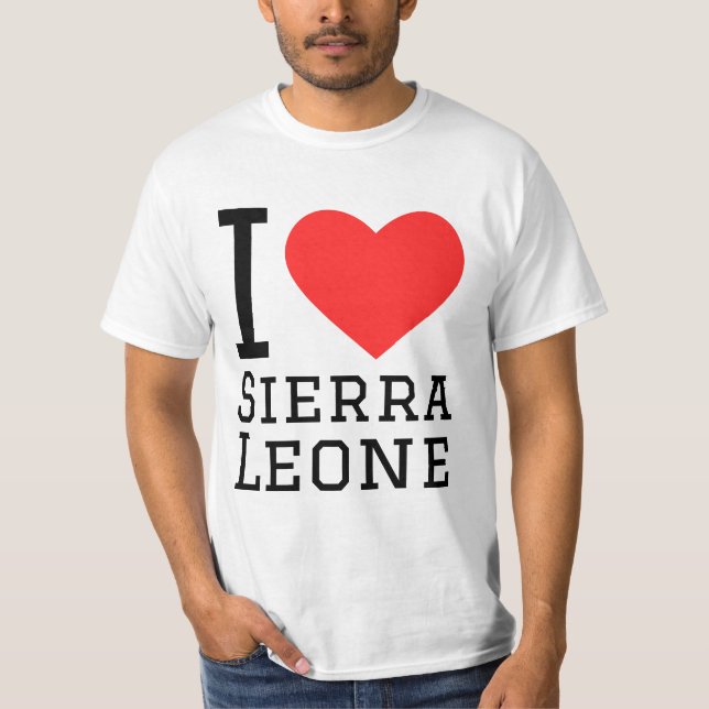 I Liebe Sierra Leone T-Shirt (Vorderseite)