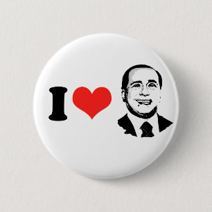 I Liebe Silvio Berlusconi Button