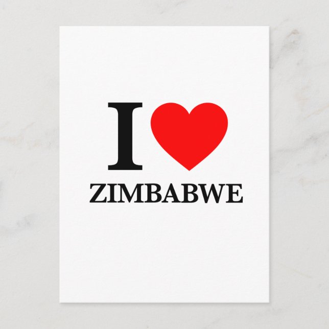 I Liebe Simbabwe Postkarte (Vorderseite)