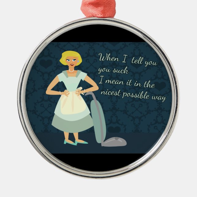 I Liebe sind zum Kotzen Sie, Sie Ornament Aus Metall (Vorne)