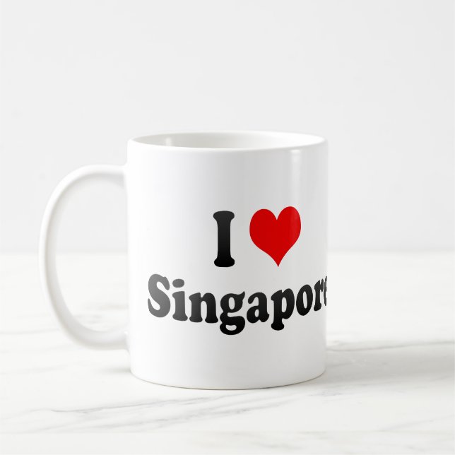 I Liebe Singapur, Singapur Kaffeetasse (Links)