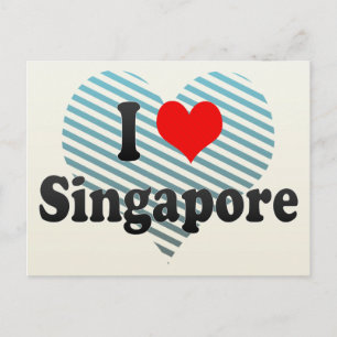 I Liebe Singapur, Singapur Postkarte