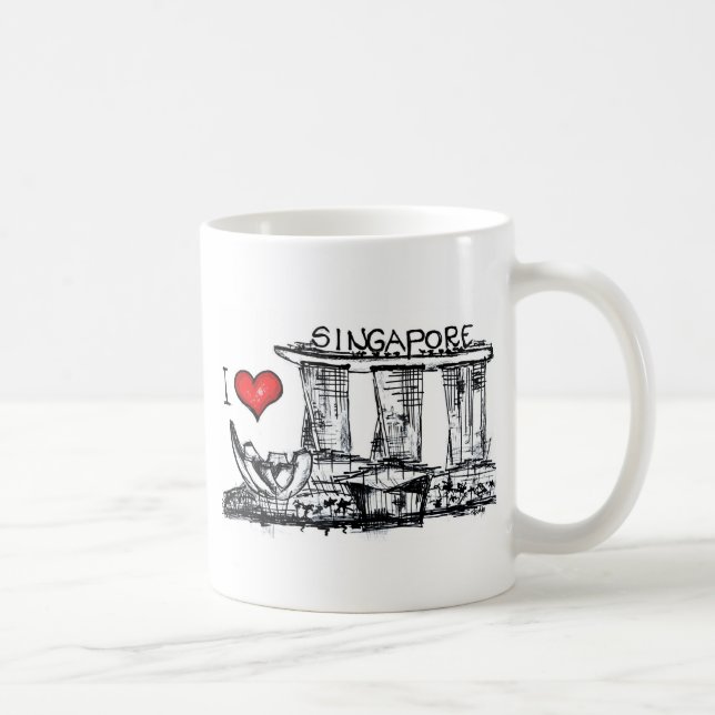 I Liebe Singapur Tasse (Rechts)