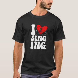 I Liebe Singen Karaoke Singer Voice Coach Premium T-Shirt