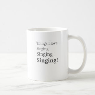 I Liebe Singing Karaoke Lover für Sänger Kaffeetasse