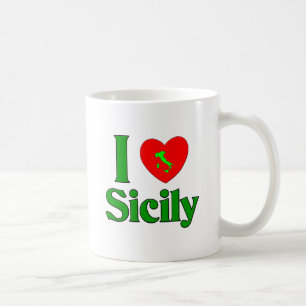 I Liebe Sizilien Italien Tasse