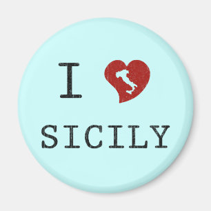 I Liebe Sizilien Magnet