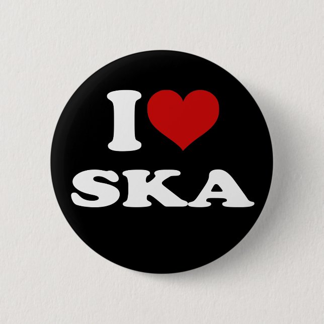 I Liebe Ska Button (Vorderseite)