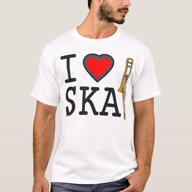 I Liebe Ska T-Shirt (Vorderseite)