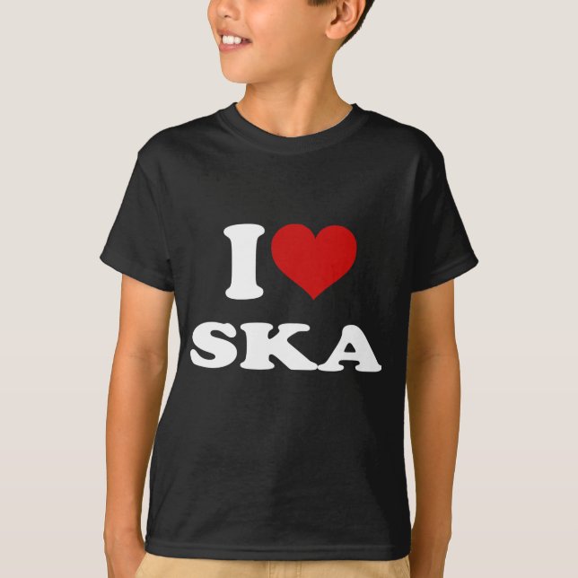 I Liebe Ska T-Shirt (Vorderseite)