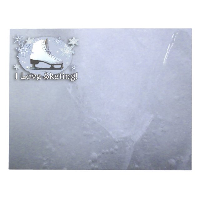 I LIEBE SKATEN NOTIZBLOCK (Vorderseite)