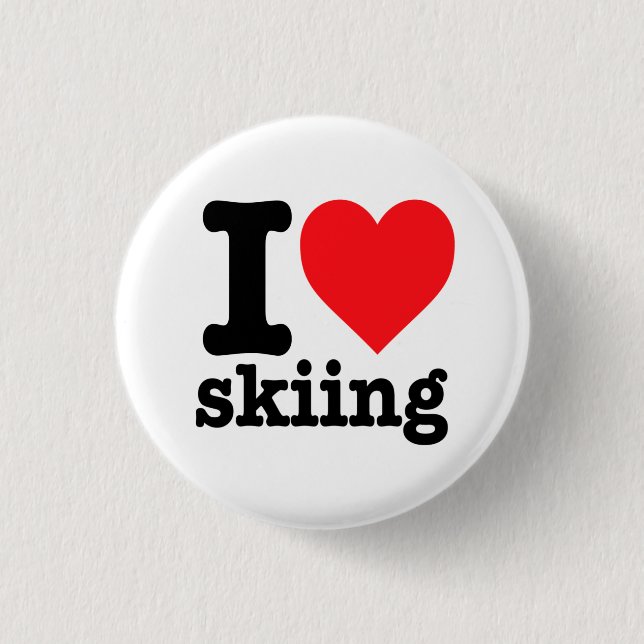 "I Liebe Ski" Button (Vorderseite)