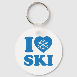 I Liebe Ski Schlüsselanhänger