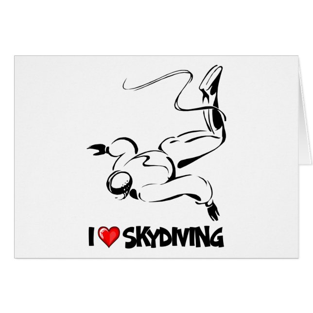I Liebe Skydiving (Vorderseite (Horizontal))