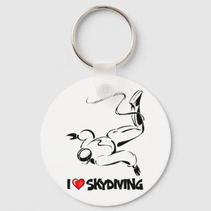 I Liebe Skydiving Schlüsselanhänger