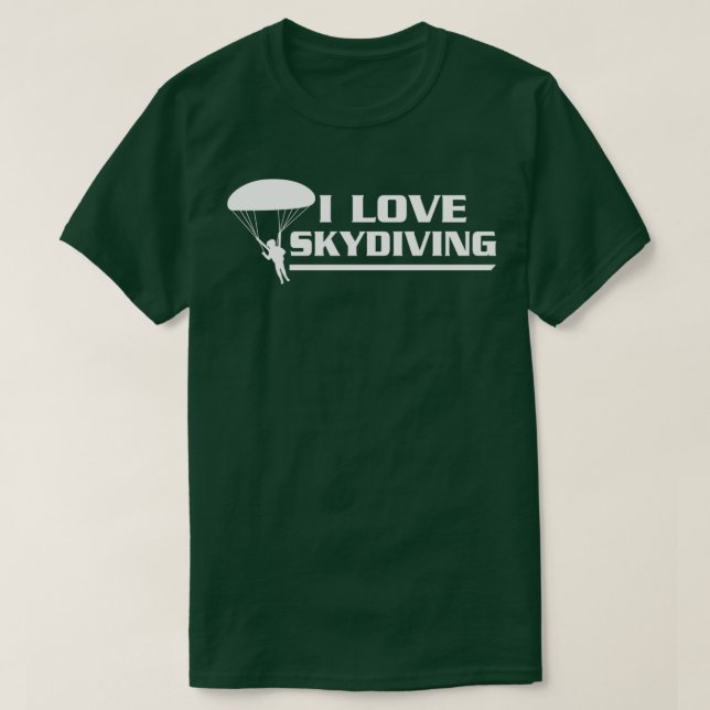 I Liebe Skydiving Skydiver T-Shirt (Design vorne)