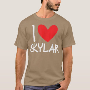 I Liebe Skylar Name Personalisiert Men Typ BESTE F T-Shirt