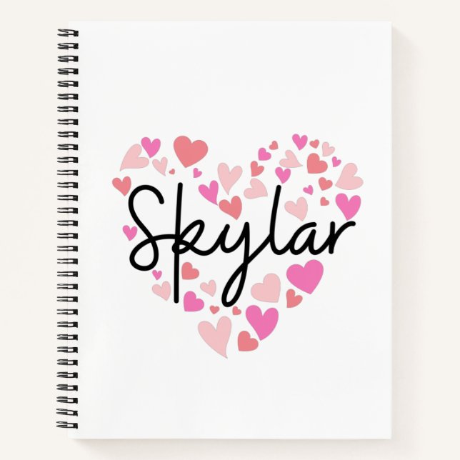 I Liebe Skylar Notizbuch (Vorderseite)