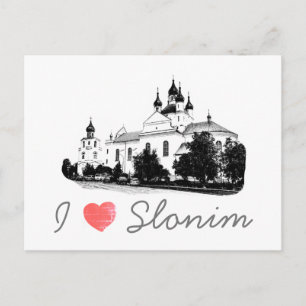 I Liebe Slonim Belarus Architektur Postkarte