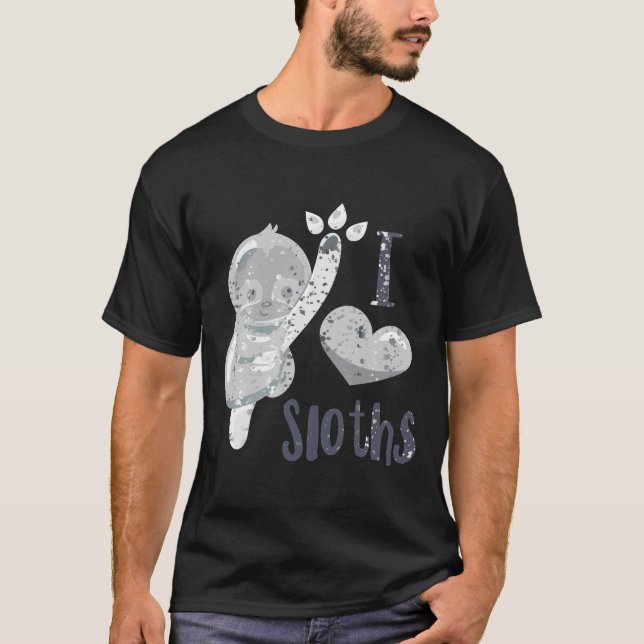 I Liebe Sloth Spritzer 1 T-Shirt (Vorderseite)