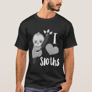 I Liebe Sloths Nickerchen Lazy Sleeping T-Shirt