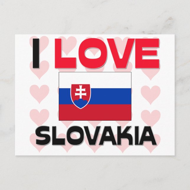 I Liebe Slowakei Postkarte (Vorderseite)