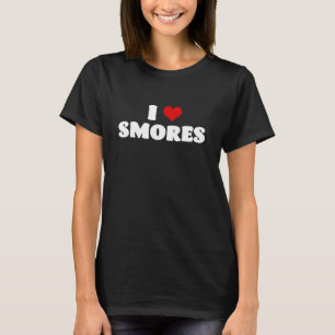 I Liebe Smores Camping Marshmallow Outdoor Campfir T-Shirt