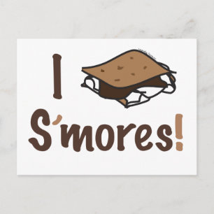 I Liebe S'mores Postkarte