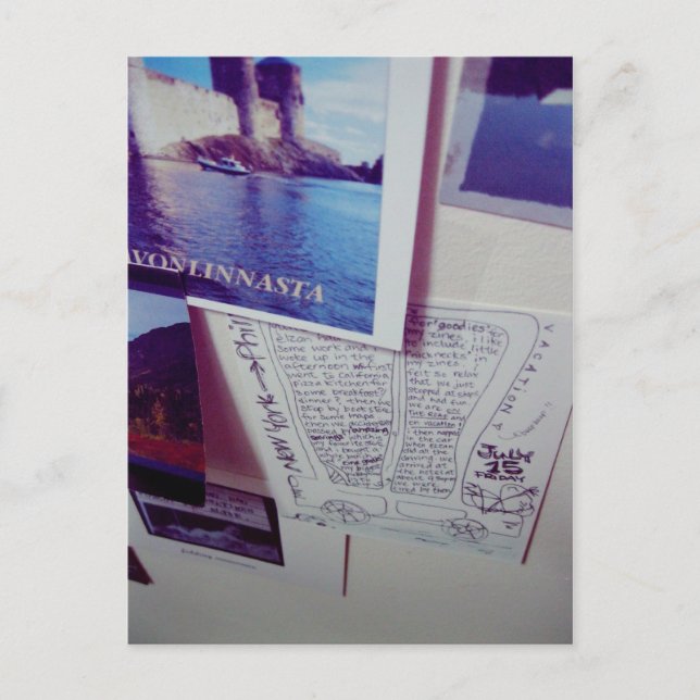 I Liebe Snailmail - Grüße aus der Welt Postkarte (Vorderseite)