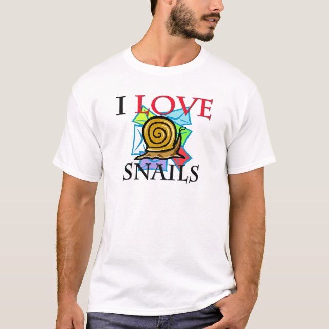 I Liebe Snails T-Shirt (Vorderseite)