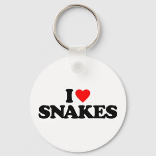 I LIEBE SNAKES SCHLÜSSELANHÄNGER