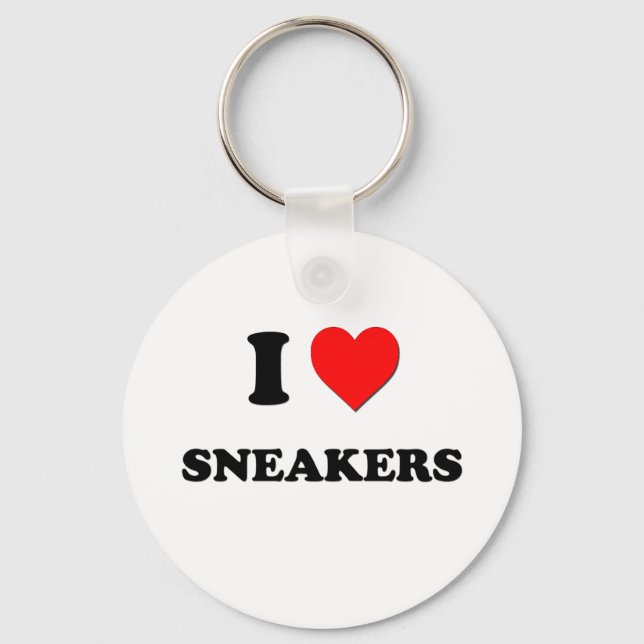 I Liebe Sneakers Schlüsselanhänger (Vorderseite)