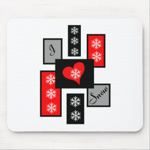 I Liebe Snow Mousepad