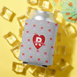 I LIEBE SOCA auf GRAY Dosenkühler