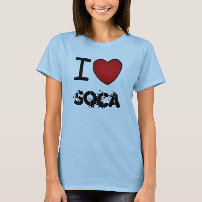 I Liebe SOCA T-Shirt (Vorderseite)