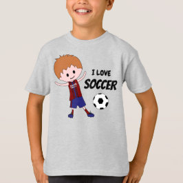 I Liebe Soccer Boy - mit dem Namen Jersey blond T-Shirt