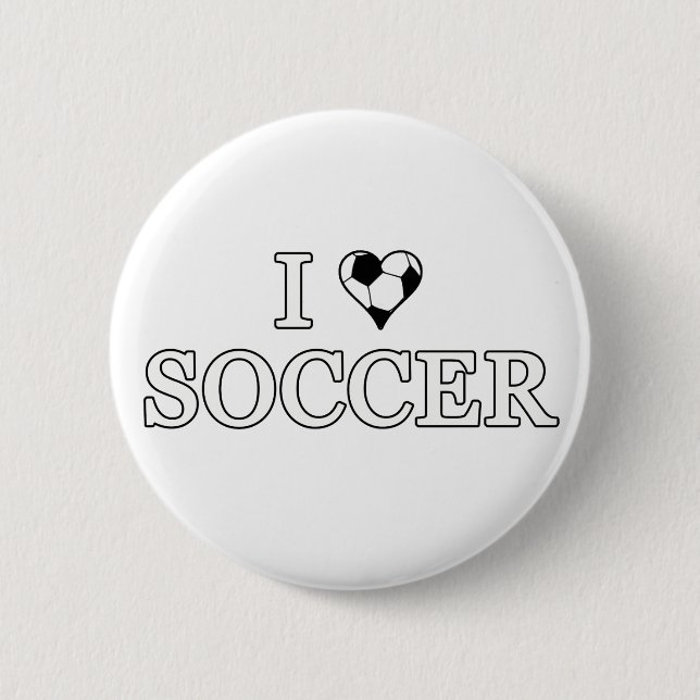 I Liebe Soccer Button (Vorderseite)
