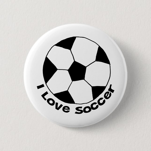 I Liebe Soccer Button (Vorderseite)