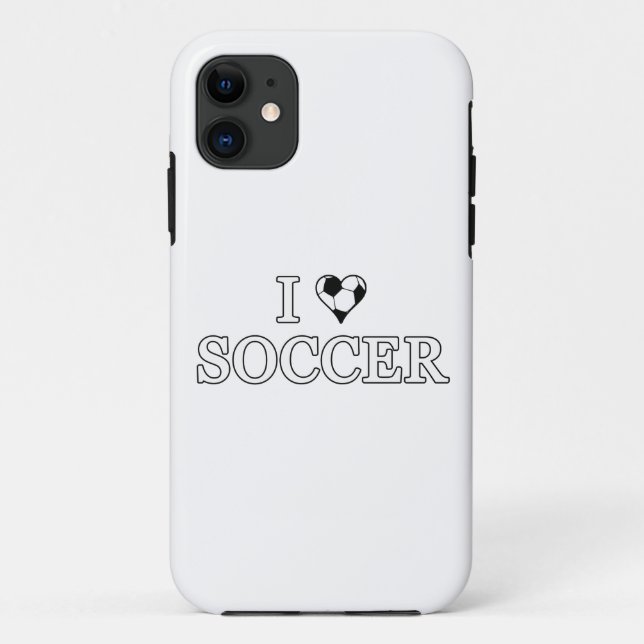 I Liebe Soccer Case-Mate iPhone Hülle (Rückseite)
