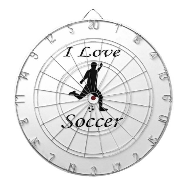I Liebe Soccer Dartscheibe (vorne)